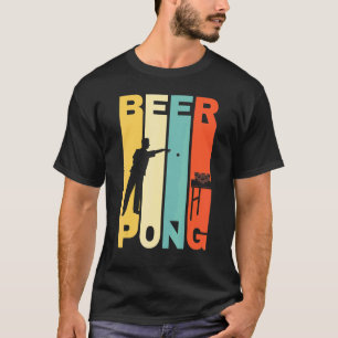 Retro Beer Pong Party Beer Pong Cup Spiel Beer Pon T-Shirt