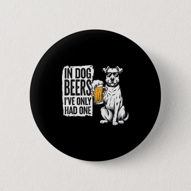 Retro Beer Pun Bar Pub Crawl Party Men - Funny Bee Button (Vorderseite)