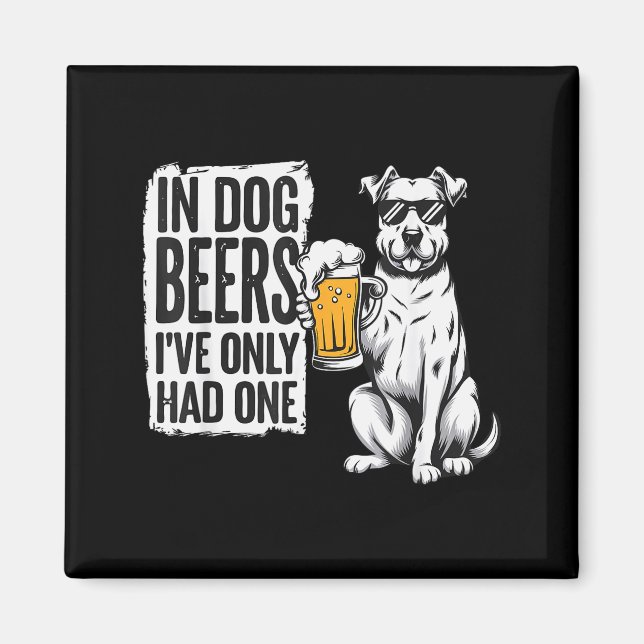 Retro Beer Pun Bar Pub Crawl Party Men - Funny Bee Magnet (Vorne)