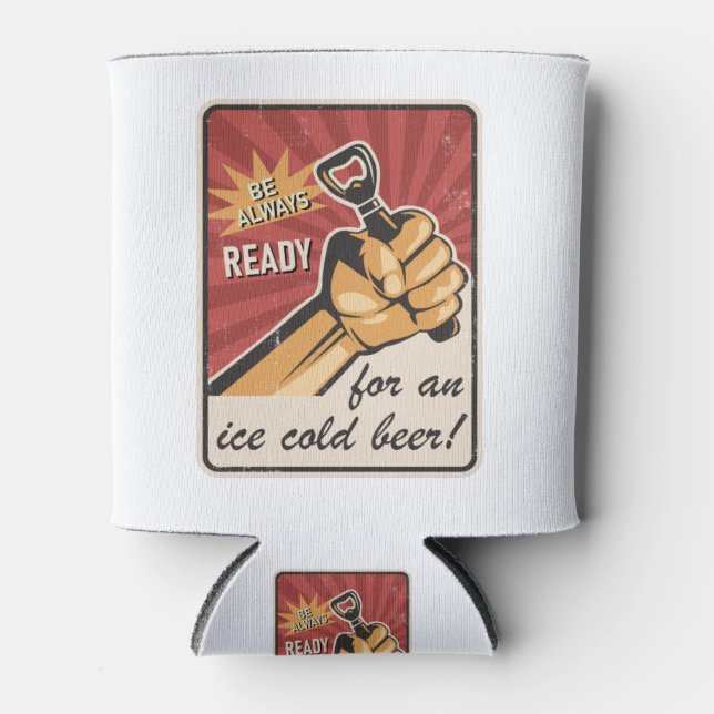 Retro Beer USSR УССР Soviet Propaganda Style Dosenkühler (Vorderseite)