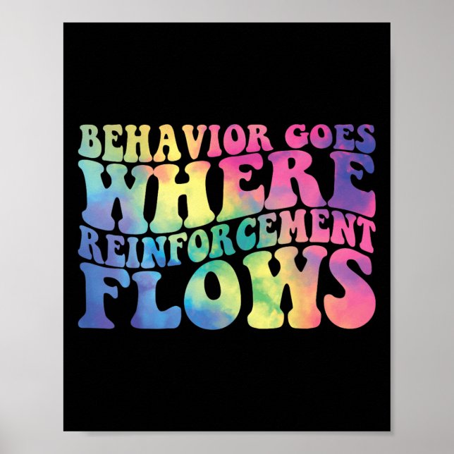 Retro Behavior Goes Where Reinforcement Flows Aba  Poster (Vorne)