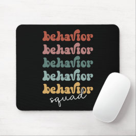 Retro Behavior Squad Behavioral Therapist Mousepad