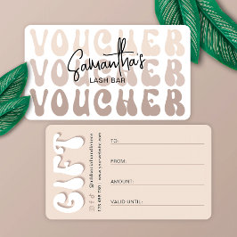 Retro Beige Trendy Beauty Salon oder Wellness-Cent