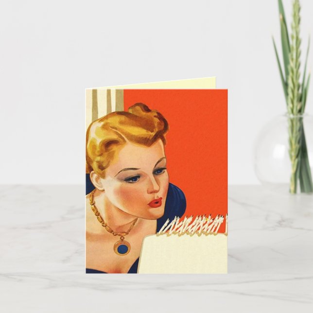 Retro Belated Awesome Anniversaire Désolé carte de (Devant)