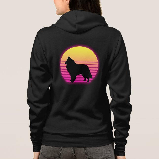 Retro Belgische Frauenhose Hoodie (Rückseite)