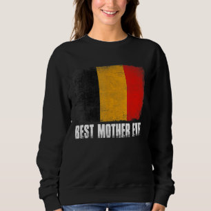 Retro Belgium Flag Beste Mutter je Muttertag Sweatshirt