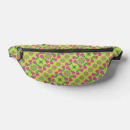 Retro Bell Blume Mandalas Green Fanny Pack Bauchtasche