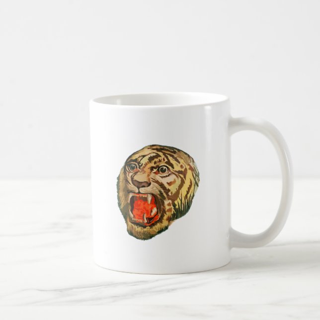 Retro bengalischer Tiger Kaffeetasse (Rechts)