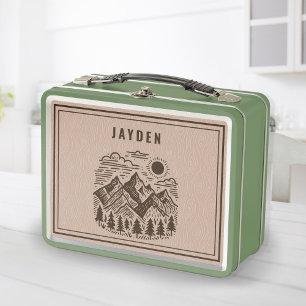 Retro-Berg individuell Metall Brotdose