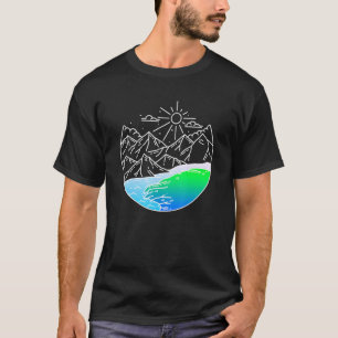 Retro-Berge Wandern Bergsteigen Berg Natur T-Shirt
