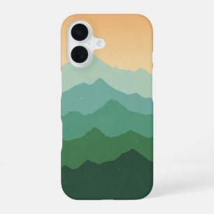 Retro-Bergschichten iPhone 16 Hülle
