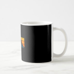 Retro-Bergsilhouette Kaffeetasse