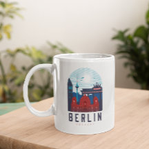 Retro Berlin Skyline Deutschland