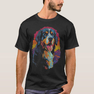 Retro Bernese Pop Kunst, Dichtung und Musik T-Shirt