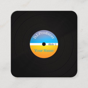 Retro berufliche Abdeckung der Quadratische Visitenkarte