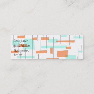 Retro Berufung Mini Visitenkarte