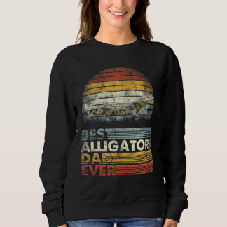 Retro Best Alligator Vater aller Tiere Sweatshirt