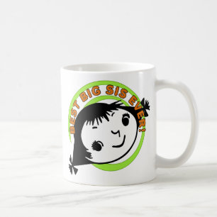 Retro Best Big Sister Ever Kaffeetasse