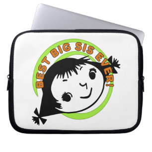 Retro Best Big Sister Ever Laptopschutzhülle