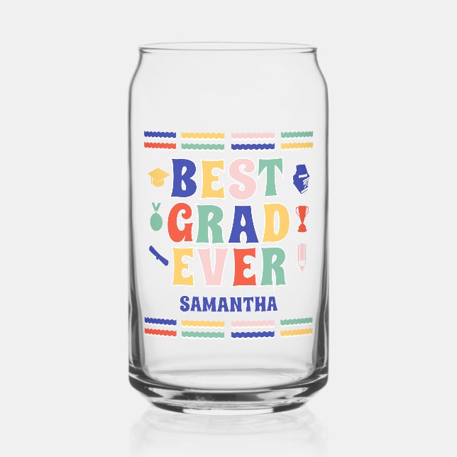 Retro Best Grad Abschluss Dosenglas (Vorderseite)