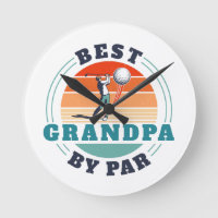 Retro Best Grandpa By Par Custom Golfing