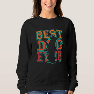 Retro Best Hund je Border Collie Design Sweatshirt