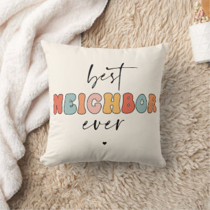Retro Best Neighbour je Niedlich Kissen