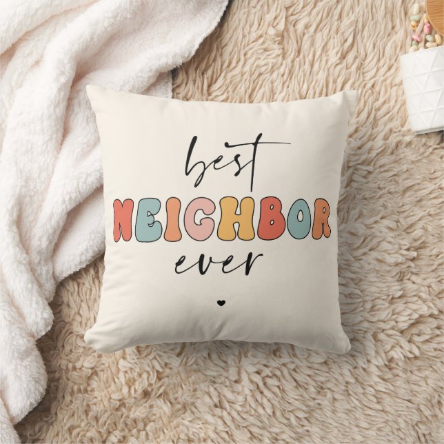 Retro Best Neighbour je Niedlich Kissen (Decke)