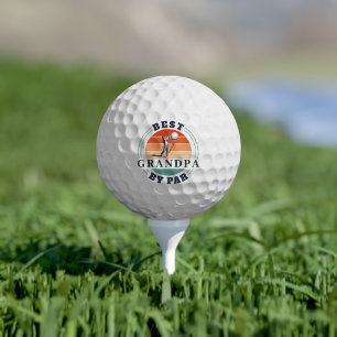 Retro Best Opa Par Custom Vatchday Logo Golfball