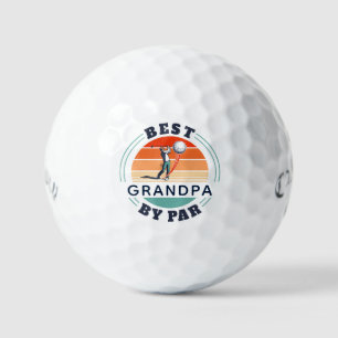 Retro Best Opa Par Custom Vaters Day Golfball