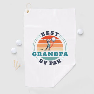 Retro Best Opa Par Custom Vaters Day Golfhandtuch