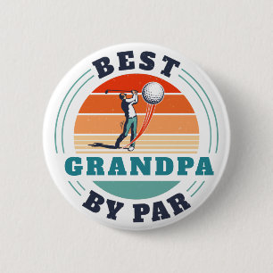Retro Best Opa per Par Custom Golf Retirement Button