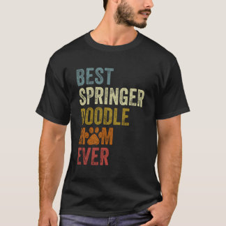 Retro Best Springerdoodle Mama je Doodle Mama Mot T-Shirt