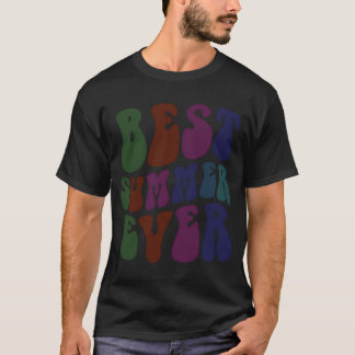 Retro Best Summer Ever Family Trip Camp Berater T-Shirt
