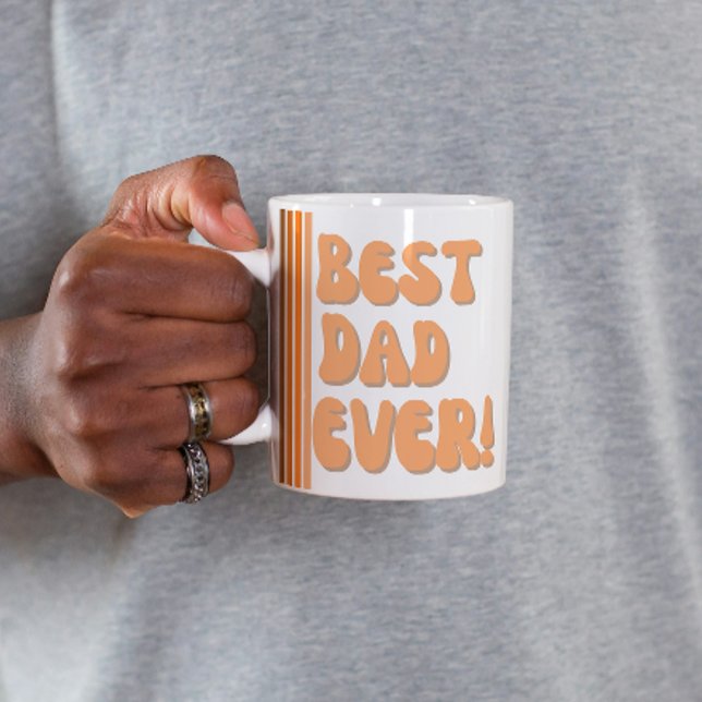 Retro Best Vater Ever Foto Tasse (Retro Best Dad Ever Photo Mug
)