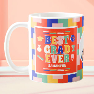 Retro Beste Absolventin Aller Zeiten Foto Rote Abs Kaffeetasse