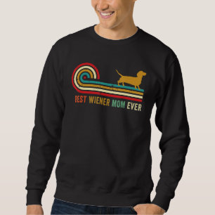 Retro Beste Dackel Hunde Mama je Niedliche Dackel Sweatshirt