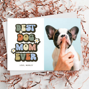 Retro Beste Hundemutter Geburtstag Muttertag Karte