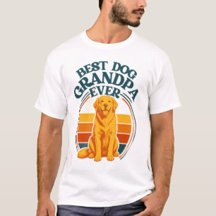 Retro Bester Hund Opa Aller Golden Retriever T-Shi T-Shirt