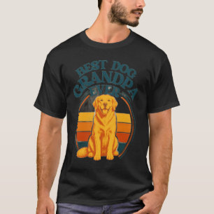 Retro Bester Hund Opa Aller Zeiten Golden Retrieve T-Shirt
