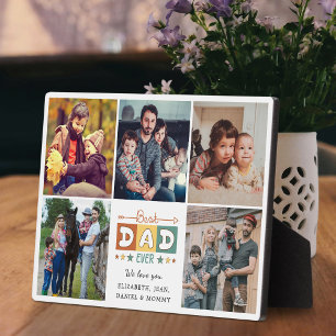 Retro-Bester-Vater-aller-Zeiten-Fotocollage Fotoplatte