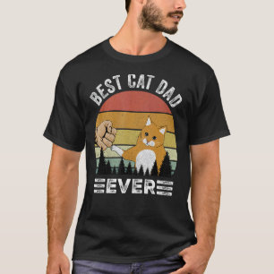 Retro Bestes Katze-Vater-Ever-Shirt-Geschenke Lust T-Shirt