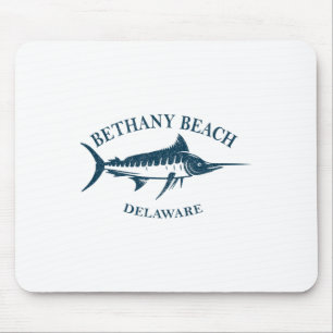 Retro Bethany Beach Delaware Vintages Fischerboot Mousepad