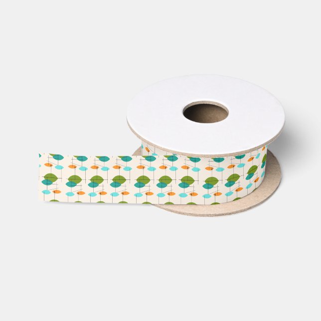 Retro bewegliches Muster-Satin-atomarband Satinband (Spule)