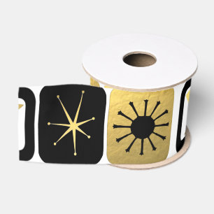 Retro bezauberndes Goldgrosgrain-Band Ripsband