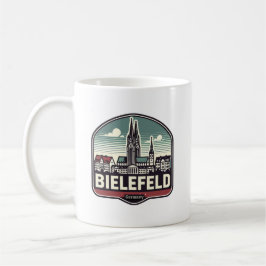 Retro Bielefeld Skyline Kaffeetasse