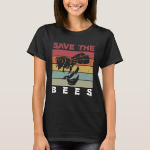 Retro Bienen Vintage Rettet die Bienen T-Shirt