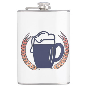 Retro-Bierkrug Flachmann