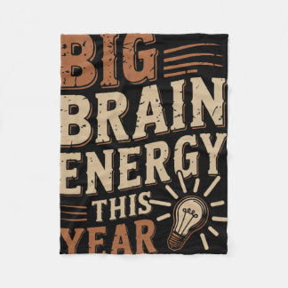 Retro Big Brain Energie Dieses Jahr Lehrer Team Ck Fleecedecke