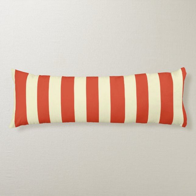 Retro Big Top Strip Kissen (Vorderseite)